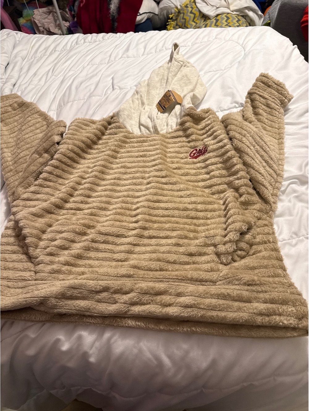 Rivalry Threads Montana Grizzlies Plush Hoodie Sweatshirt Size L 12/14